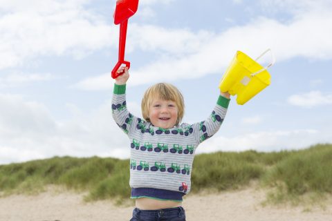 Beach children photographer Embleton, Northumberland